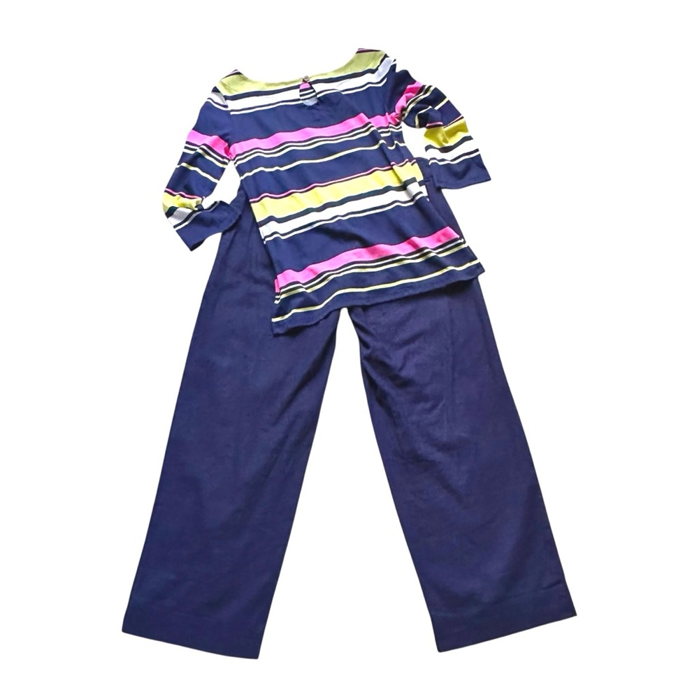 Vineyard Vines pants blue linen blend pleated front size 2
